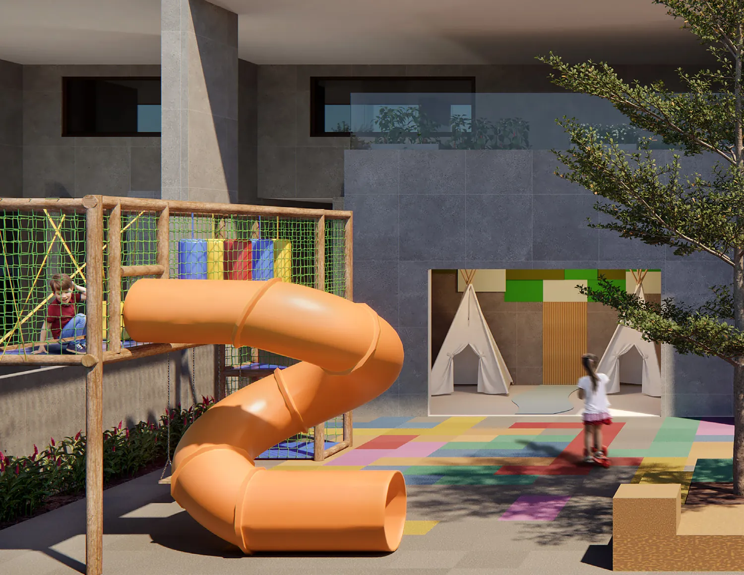 Playground e espaço kids